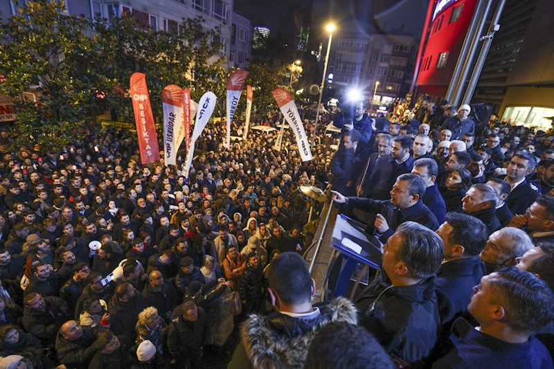 Özgür Özel’den Beşiktaş Belediyesi’ne operasyon tepkisi: 