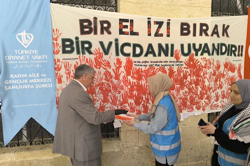 Şanlıurfa’da Gazze için farkındalık etkinliği düzenlendi