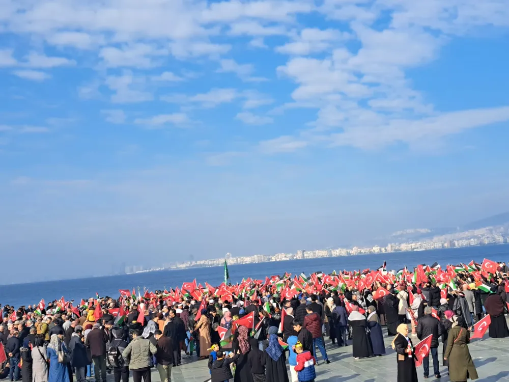 İzmir’den Filistin’e destek mitingi 