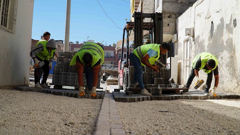 Devteyşti ve Süleymaniye’de hummalı üstyapı çalışması  