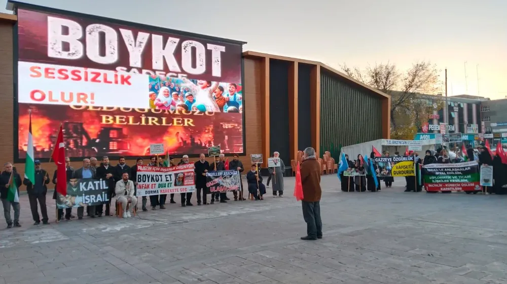 ERZİNCAN’DA DOĞU TÜRKİSTAN VE FİLİSTİN İÇİN “BOYKOT İNSANI DURUŞTUR!”ETKİNLİĞİ