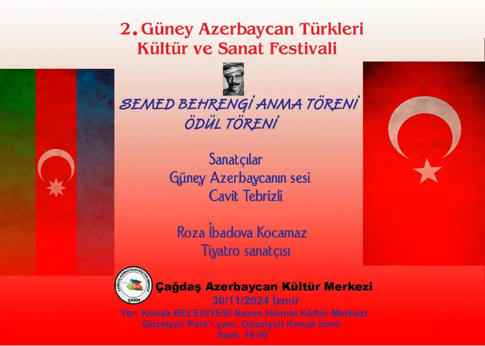 2. Güney Azerbaycan Kültür Sanat Festivaline bekleriz