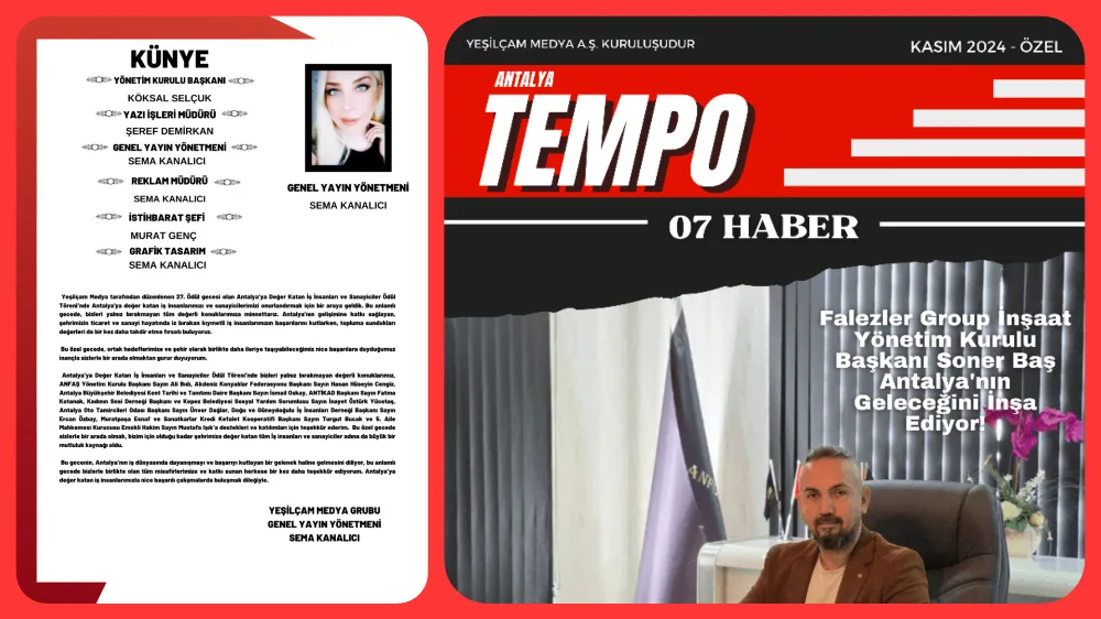 TEMPO DERGİSİ KASIM ÖZEL SAYISI