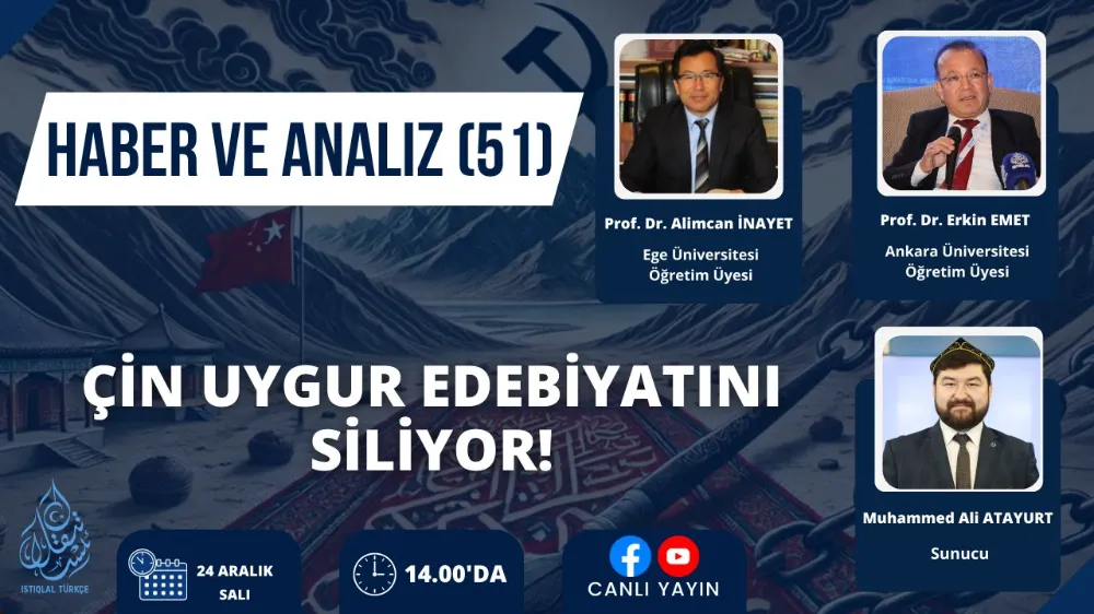 ÇİN UYGUR EDEBİYATINI SİLİYOR