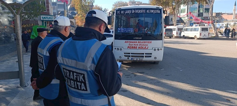 Adıyaman Belediyesi’nden toplu taşıma ve ticari taksilere kapsamlı denetim 