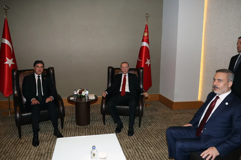 Cumhurbaşkanı Erdoğan, Neçirvan Barzani ile görüştü