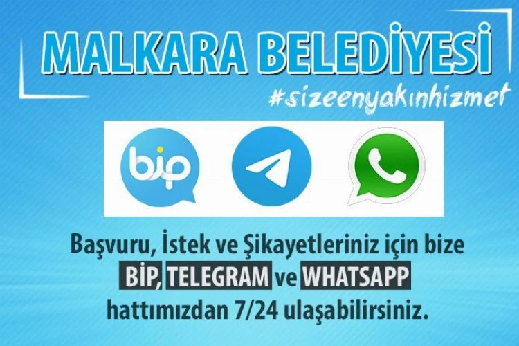 Malkara Belediyesi, Bip, Telegram ve Whatsapp şikayet hattı oluşturdu