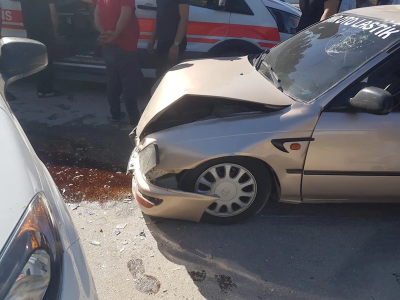 Bahçelievler Mahallesi’nde trafik kazası: 1 yaralı 