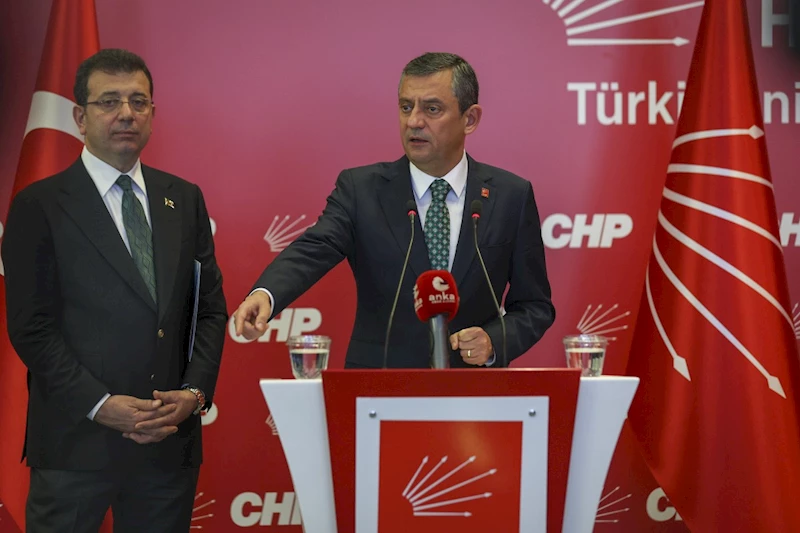 CHP Genel Başkanı Özgür Özel ve İBB Başkanı Ekrem İmamoğlu