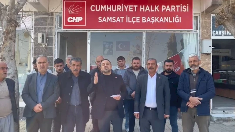 CHP Adıyaman İl Başkanı Engin Doğan, Samsat halkıyla buluştu: 