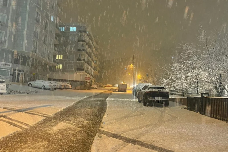 Mardin’de kar yağışı etkili oldu