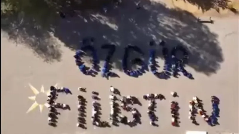 Kars’ta öğrencilerden Filistin’e destek: 