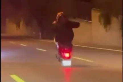 Denizli’de akrobatik sürücüye gereği yapıldı!