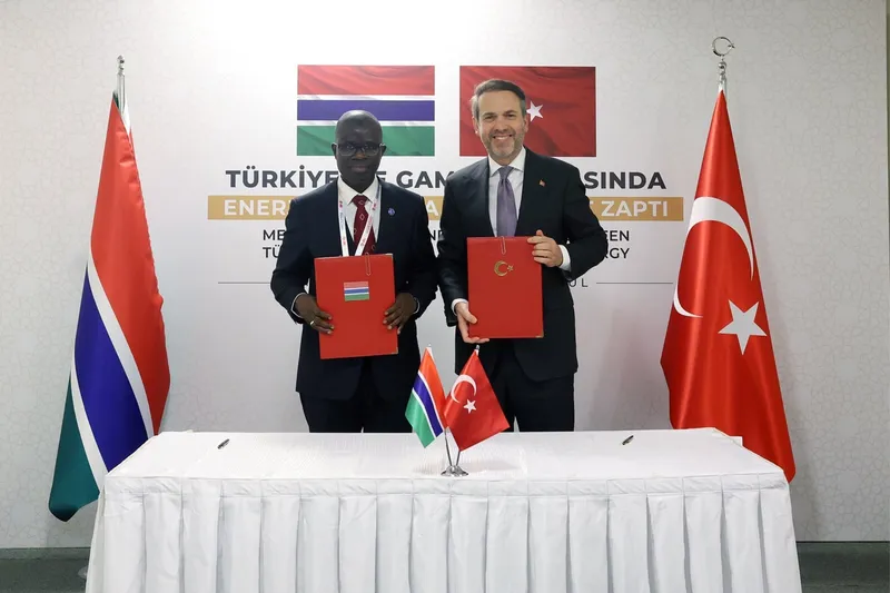 Türkiye ve Gambiya arasında enerji alanında iş birliği anlaşması