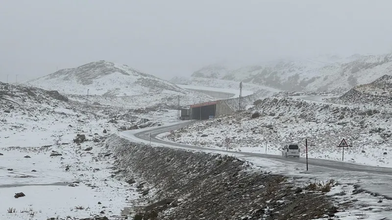 Van’ın yüksek kesimleri karla beyaza büründü