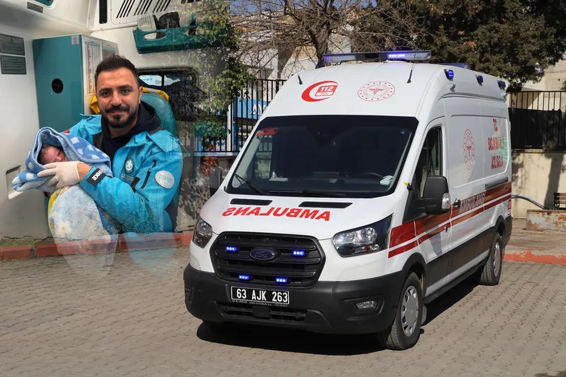 Şanlıurfa’da ambulansta doğum