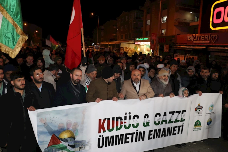 Ankara’da “Tekbir Cuması Yürüyüşleri” ile Filistin’e destek verildi