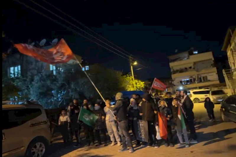 Denizli halkı sokağa indi, direnişe selam gönderdi