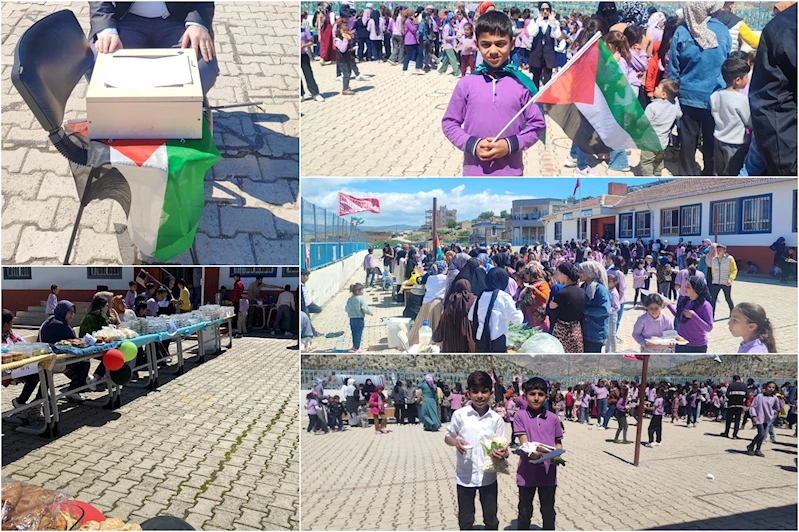 Ortaokul öğrencilerinden Gazze için anlamlı kermes