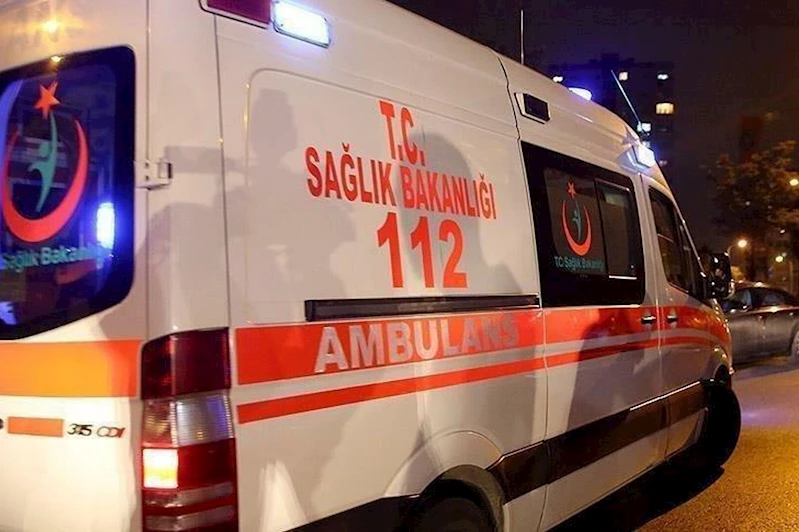 Bariyerlere çarpan araç sulama kanalına devrildi: 2 yaralı