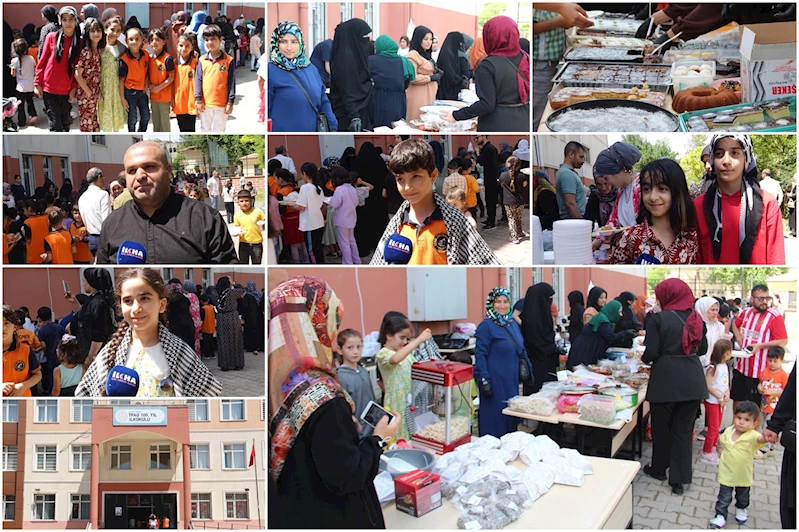 Batman’da minik kalplerden Gazze için büyük dayanışma