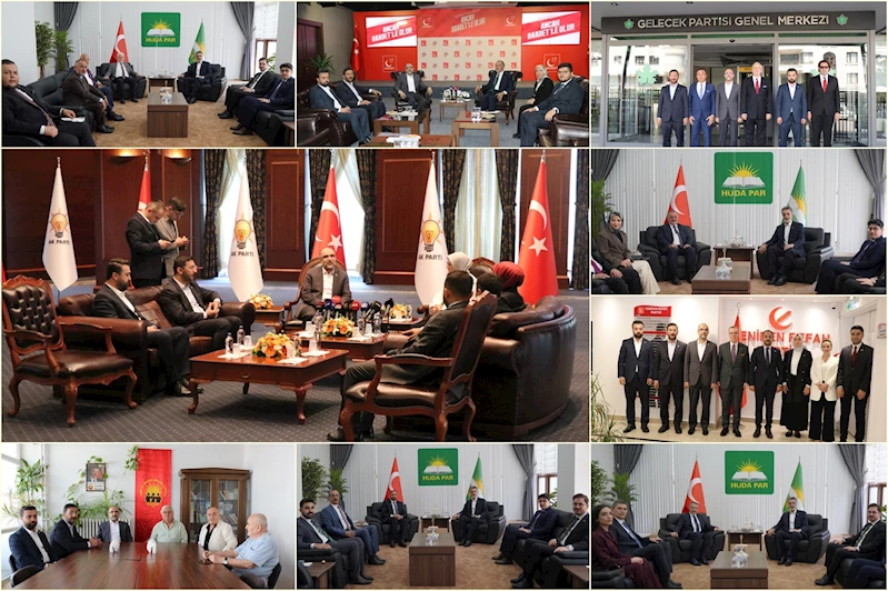 HÜDA PAR siyasi partilerle bayramlaştı